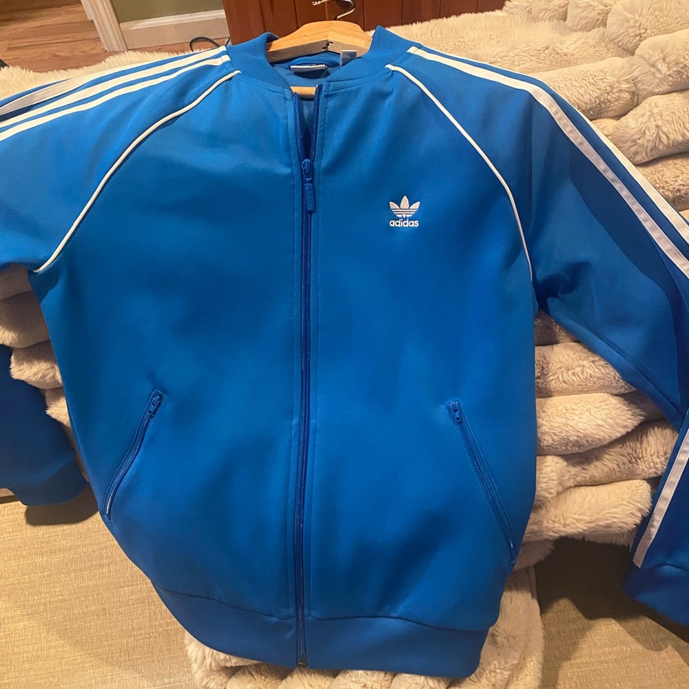 Adidas Royal Blue Zip-Up Jacket